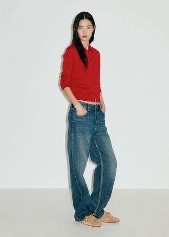 MANGO Knit cardigan 'SERGI' in Red