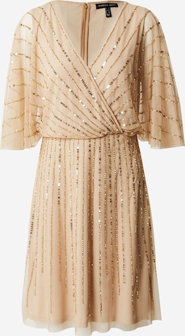 Papell Studio Dress in Beige: front