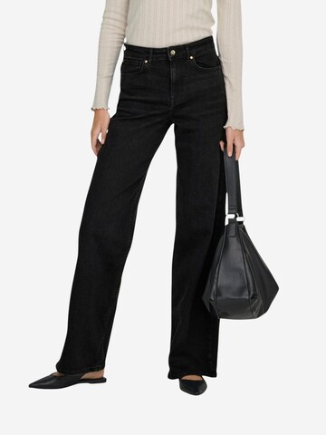Wide leg Jeans 'ONLMADISON BLUSH HW WIDE DNM CRO099 Noos 15299796' di ONLY in nero