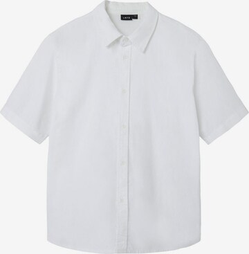 NAME IT Button Up Shirt in White: front