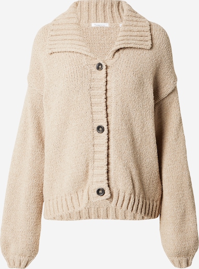 KnowledgeCotton Apparel Cardigan oversize en taupe, Vue avec produit