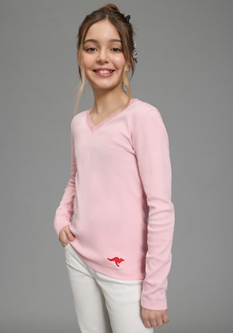 KangaROOS Shirt in Pink: front