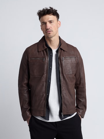 JCC Between-season jacket in Brown: front