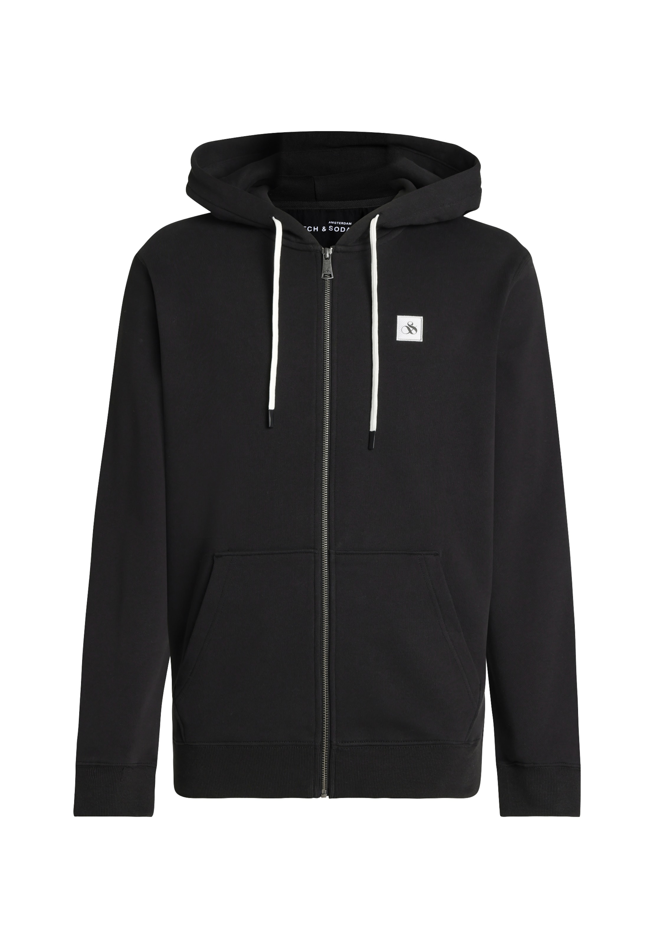 Veste de survêtement SCOTCH & SODA en noir : devant