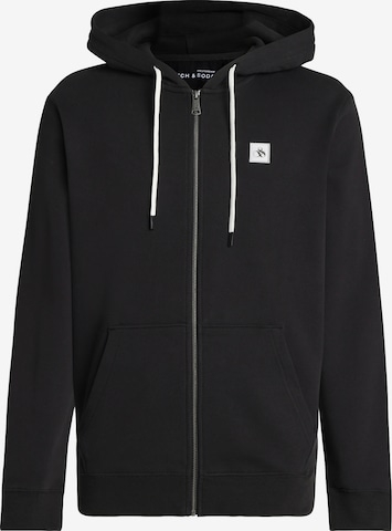 Veste de survêtement SCOTCH & SODA en noir : devant