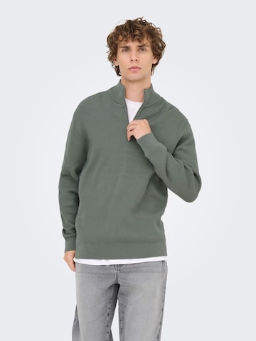 Pullover 'NSPHIL' di Only & Sons in grigio: frontale