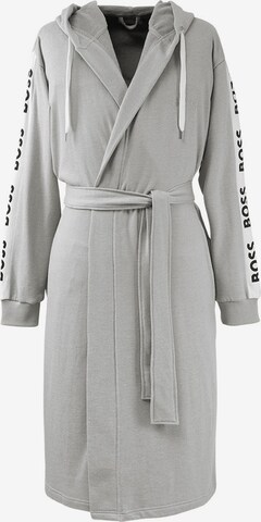 BOSS Long Bathrobe in Grey: front