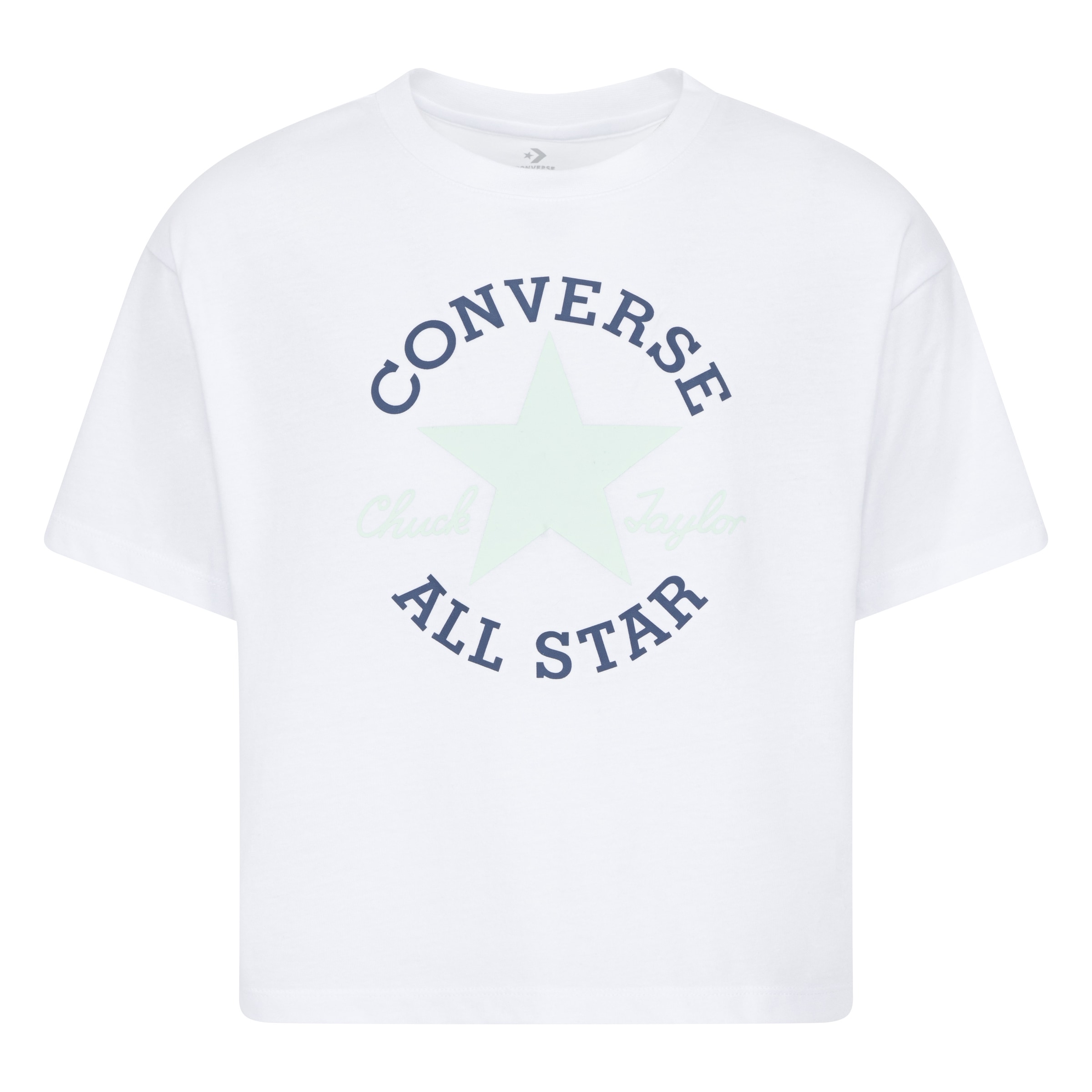 Tricou de la CONVERSE pe alb: față