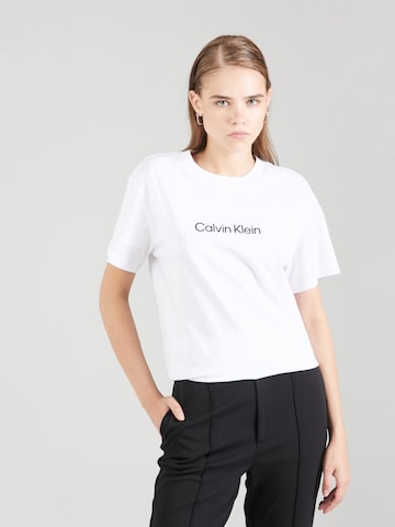 T-shirt 'HERO' Calvin Klein en blanc : devant