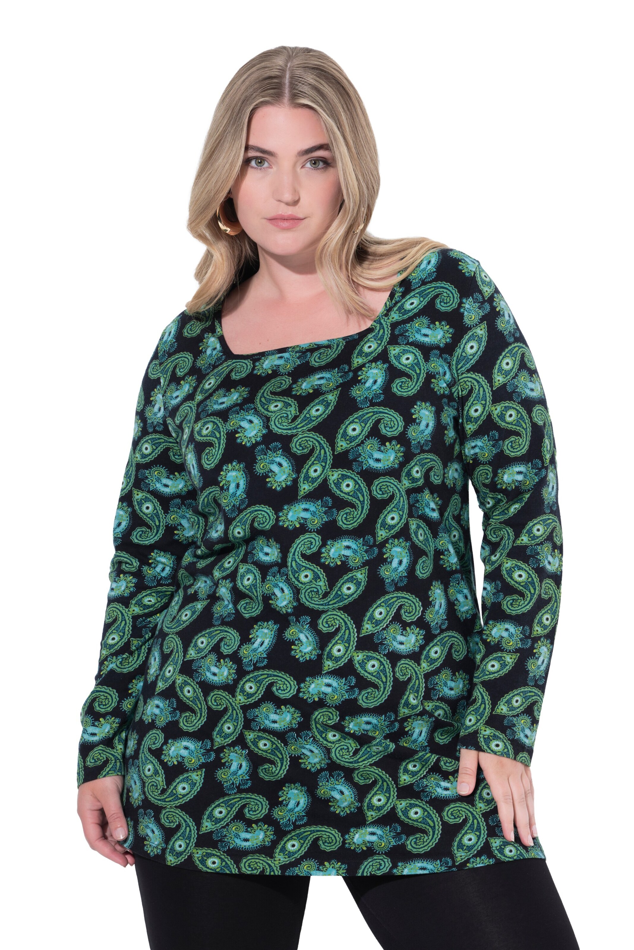 Ulla Popken Shirt in Grün: Vorderseite