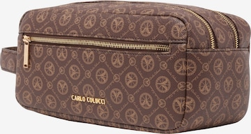 Carlo Colucci Cosmetic Bag in Brown