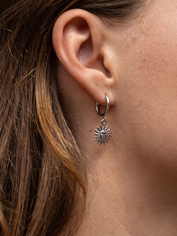 hiBALI Earrings 'Sol Hoops' in Silver