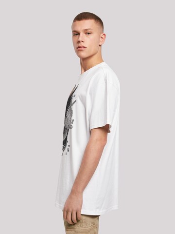 T-Shirt 'Basketball Adler' F4NT4STIC en blanc