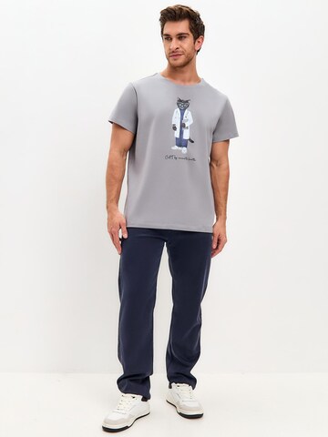 Cat e Lolette Shirt 'Doctor Cat' in Grey