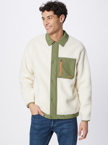 LEVI'S ® Välikausitakki 'Buchanan Sherpa Jacket' värissä valkoinen: edessä