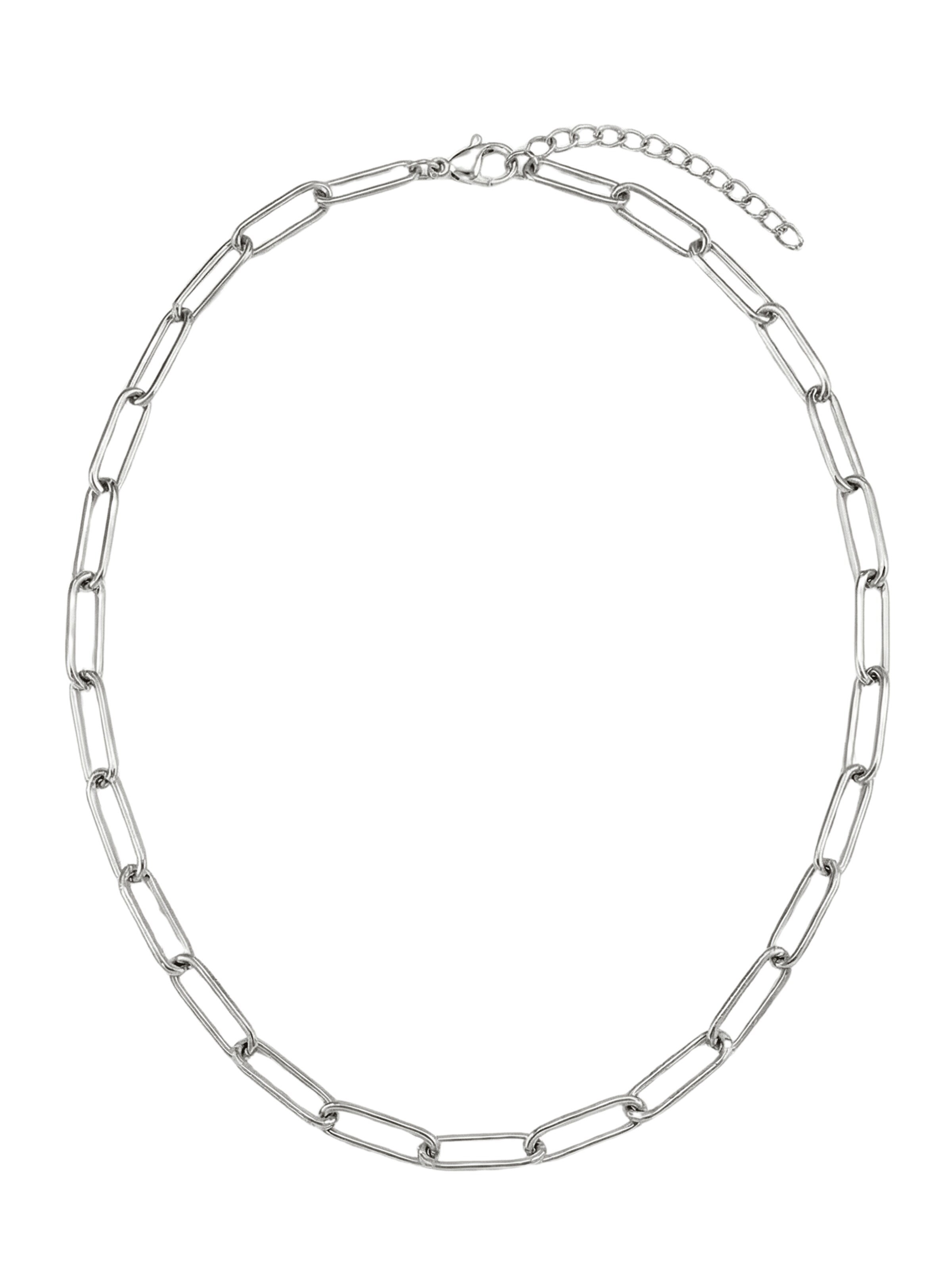 lePelou Kette 'LINKA'‌‌‌ in Silber: Vorderseite