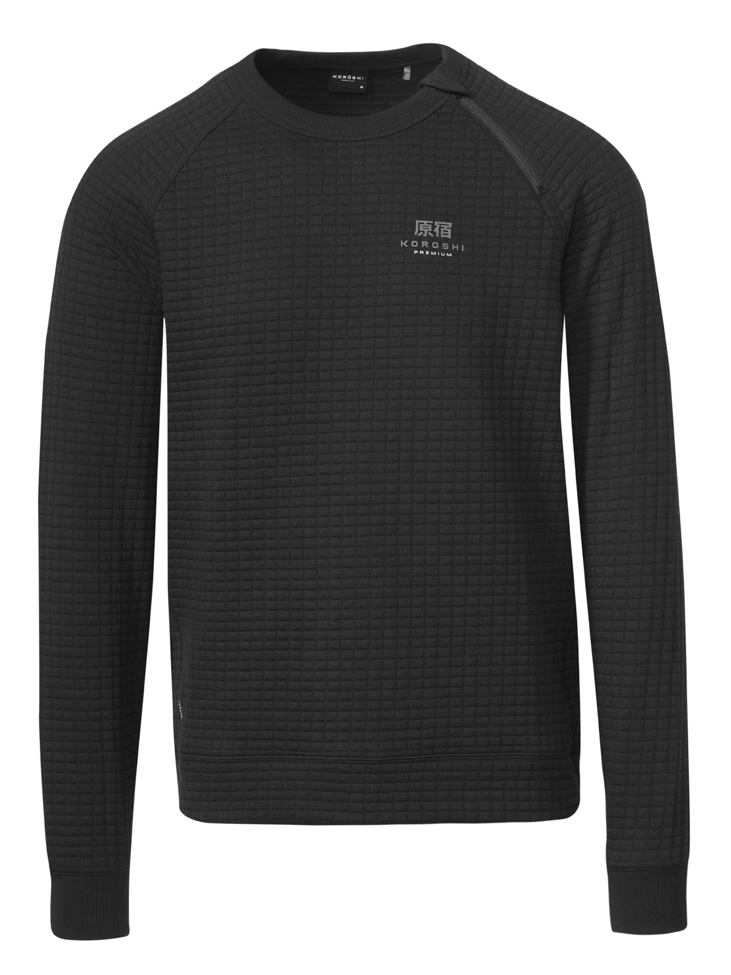 KOROSHI Sweatshirt in Black: front