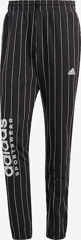 ADIDAS SPORTSWEAR Slim fit Sports trousers in Black: front