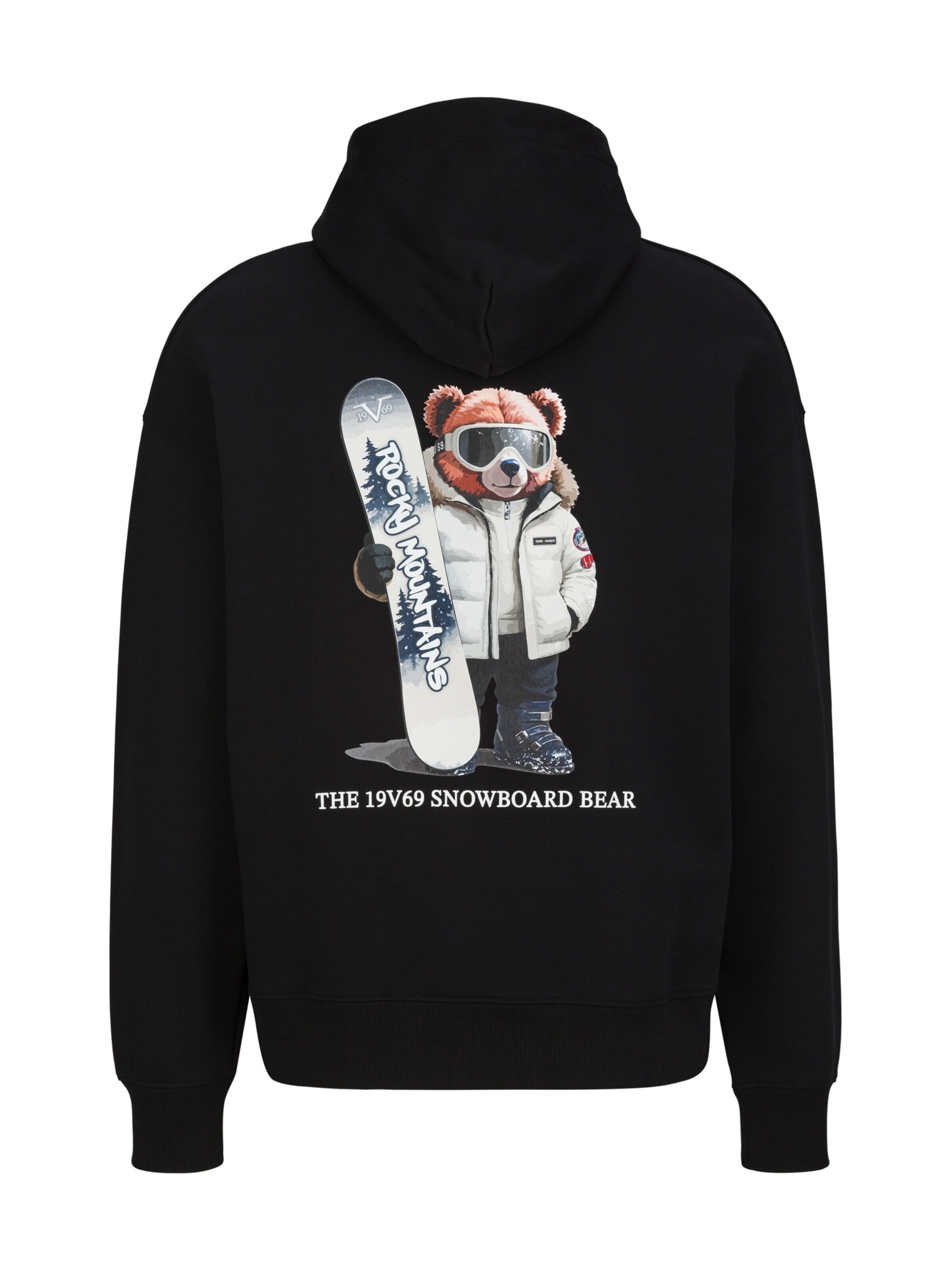 19V69 ITALIA Sweatshirt 'Quentino' in Black