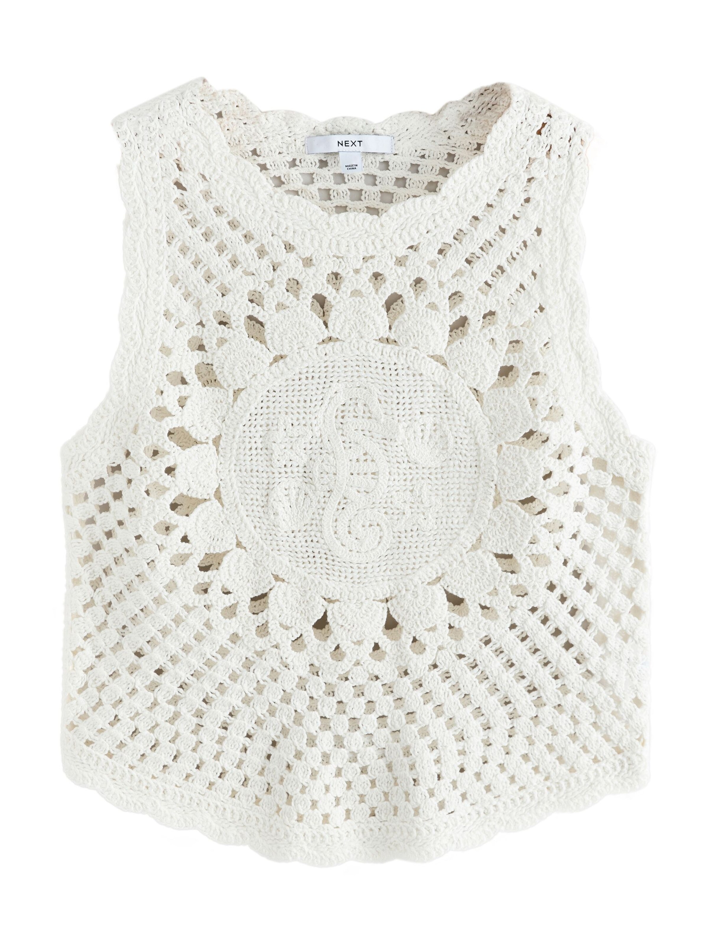 Next Stricktop in Weiß: Vorderseite