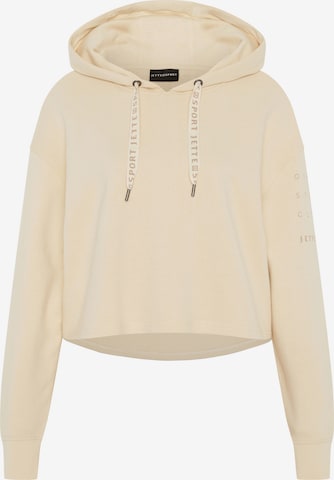 Jette Sport Sweatshirt in Beige: front