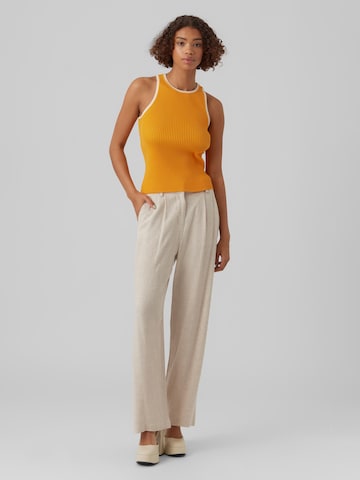 VERO MODA Knitted top 'Saunter' in Yellow