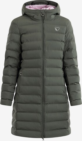 MYMO Winter Coat in Green: front