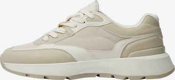 Bershka Låg sneaker i beige