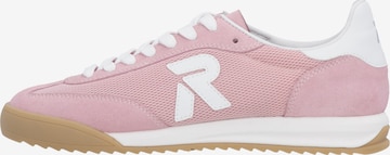Baskets basses Rieker en rose : devant