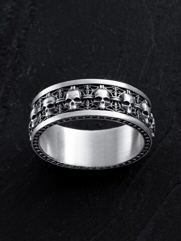 REYTEL Ring 'MEMENTO MORI' in Silber