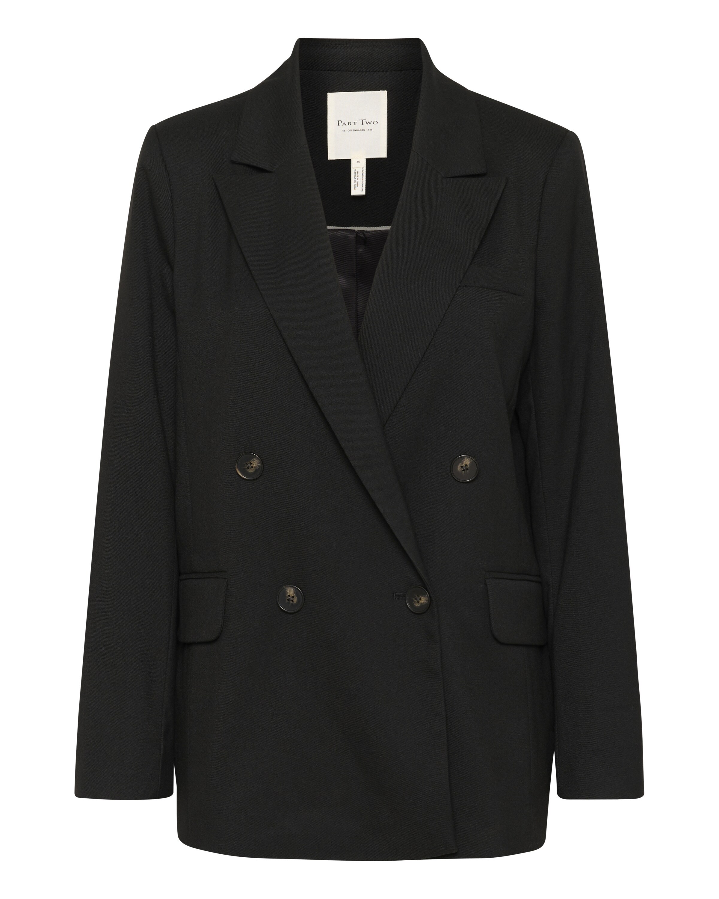 Blazer Part Two en noir : devant