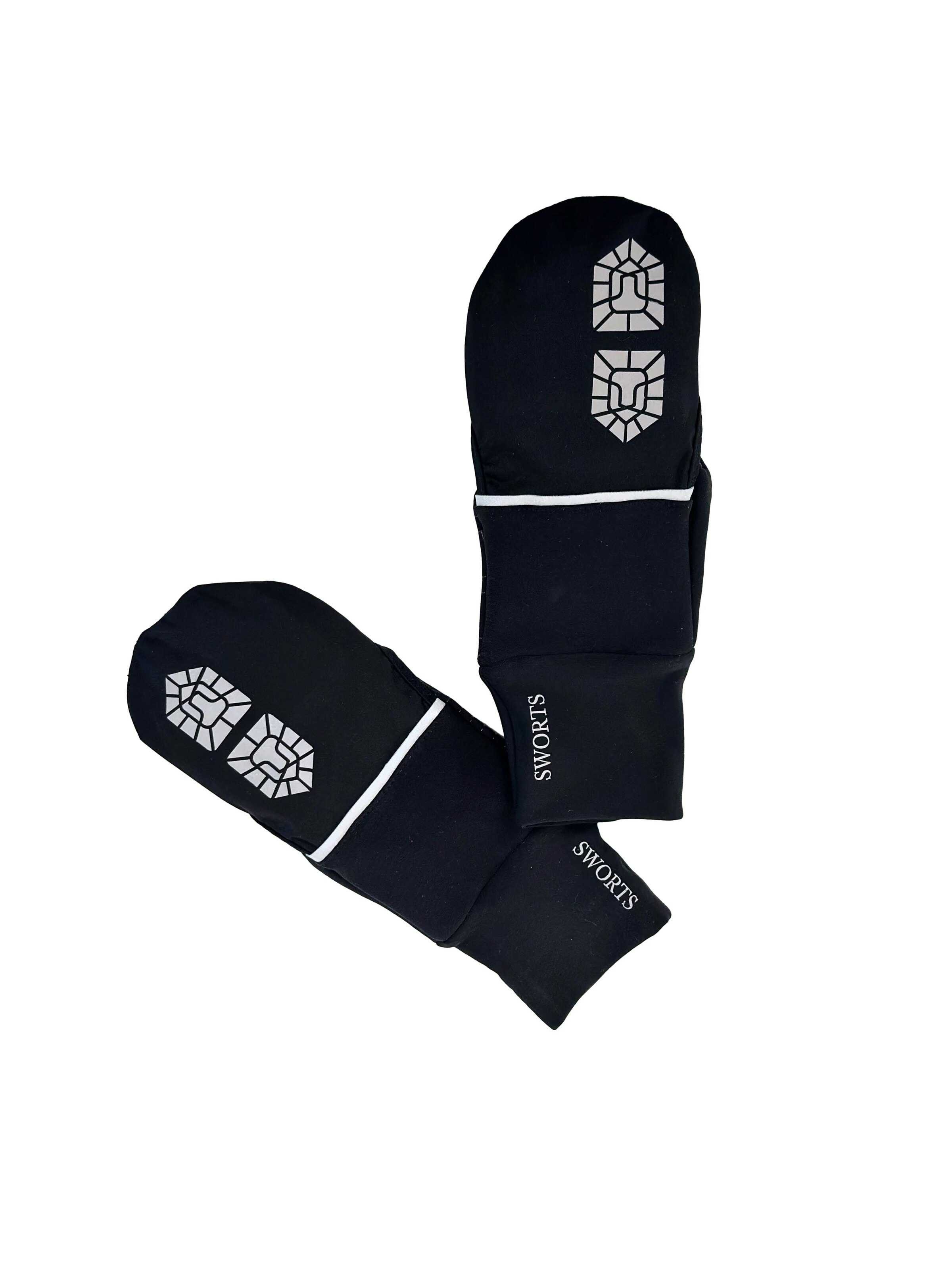 SWORTS Athletic Gloves 'THERMAL' in Black: front