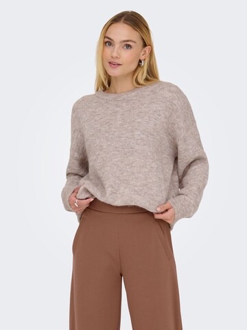 ONLY Pullover 'ONLAzu' in Beige: Vorderseite