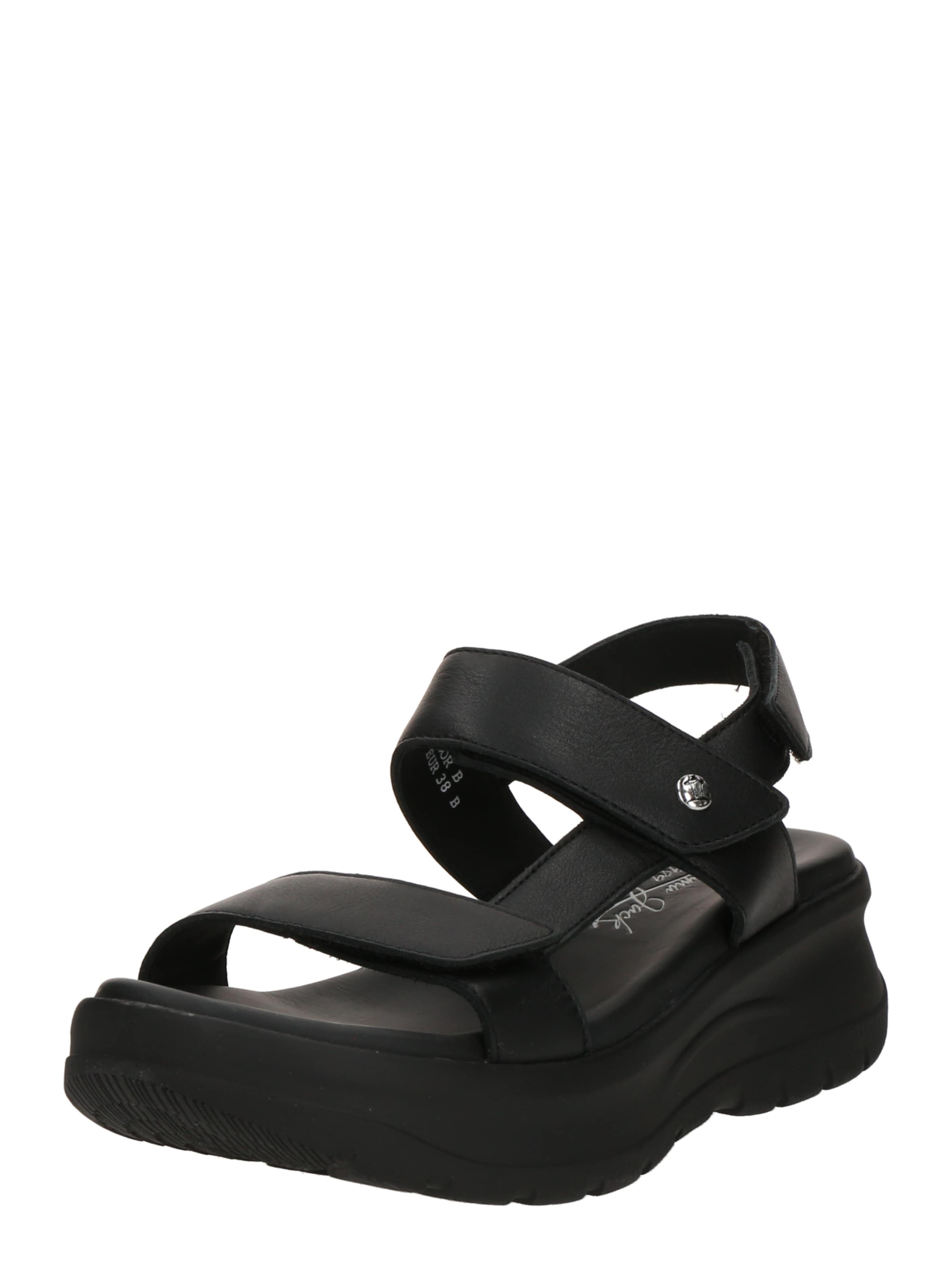 PANAMA JACK - Sandalias con hebilla 'Noor B1' en negro: frente