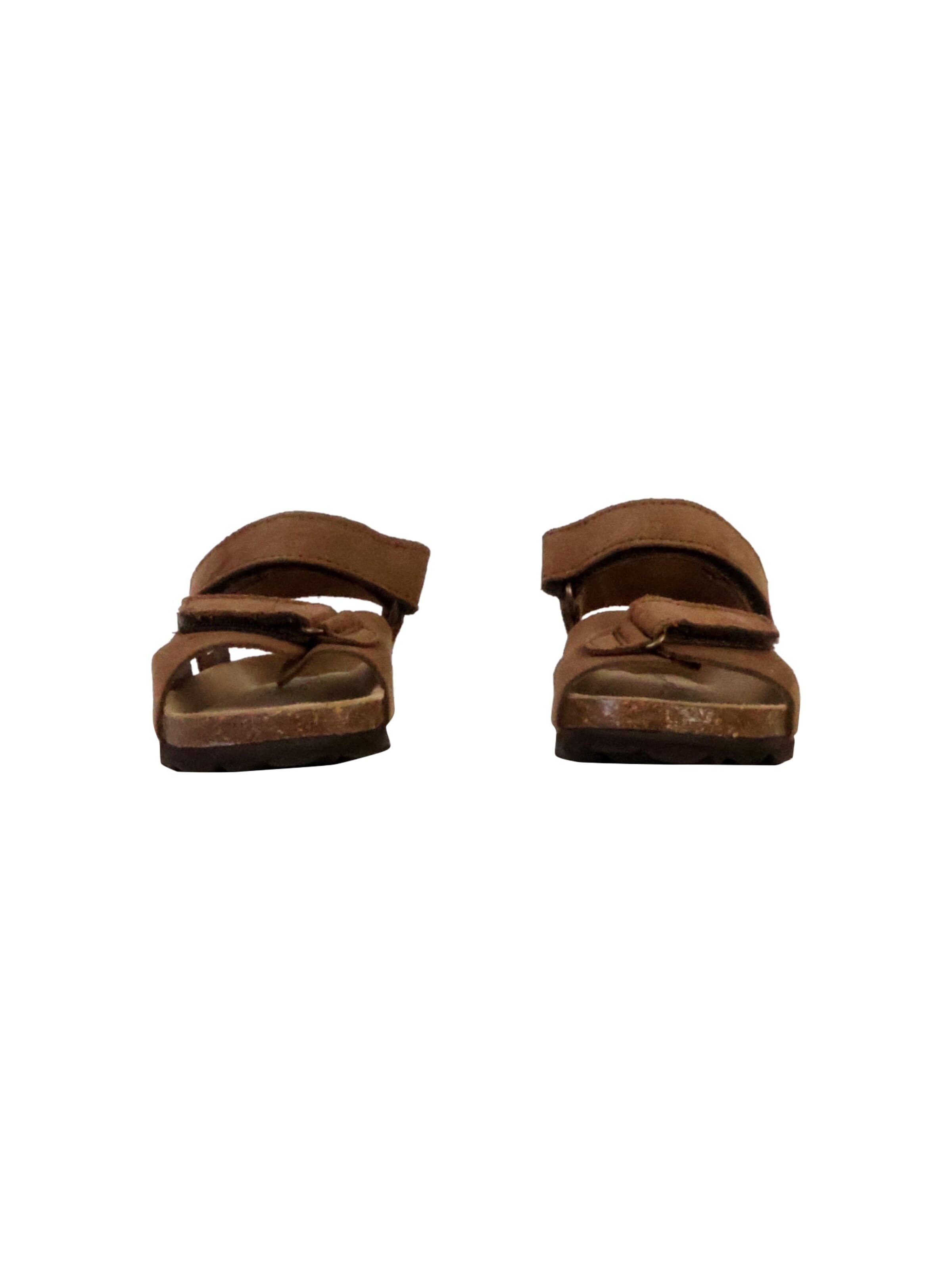 Chaussure basse 'Orion Scratch Leder-Pantoletten für Kinder' The Divine Factory en marron