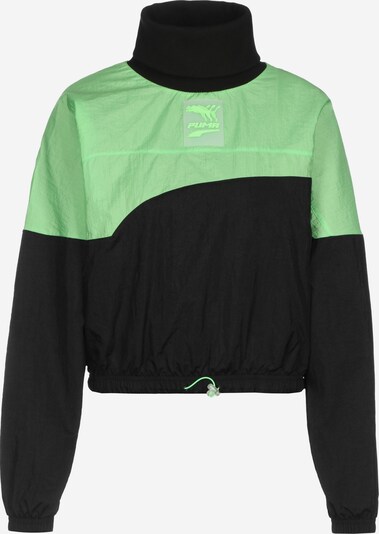PUMA Sportief sweatshirt in de kleur Neongroen / Zwart, Productweergave