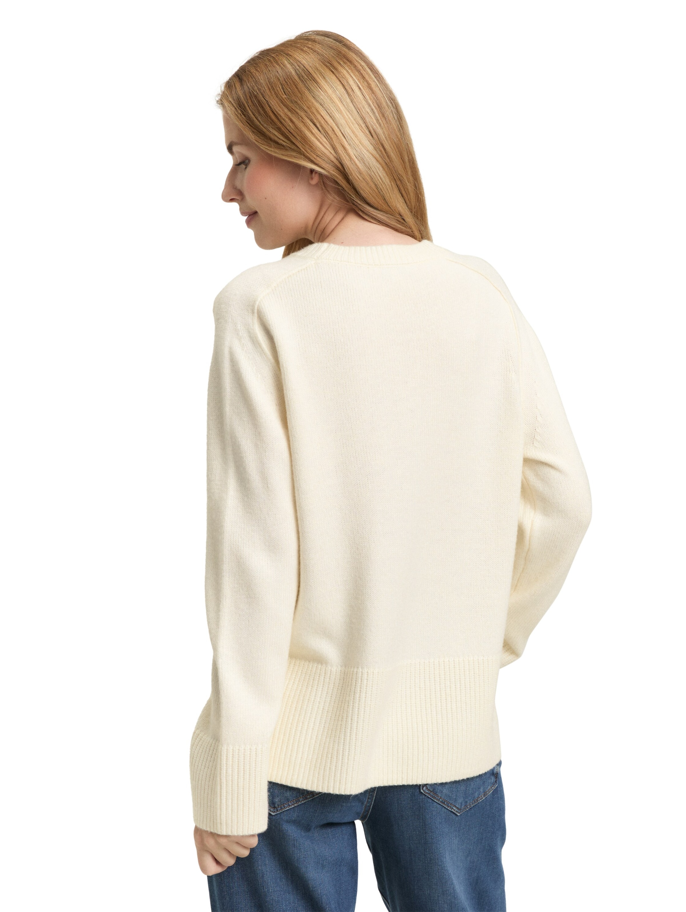 TOM TAILOR Sweater in White