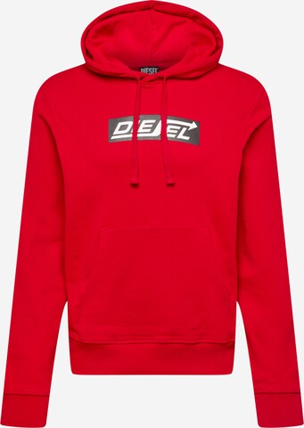 DIESEL Sweatshirt 'GINN' in Red: front