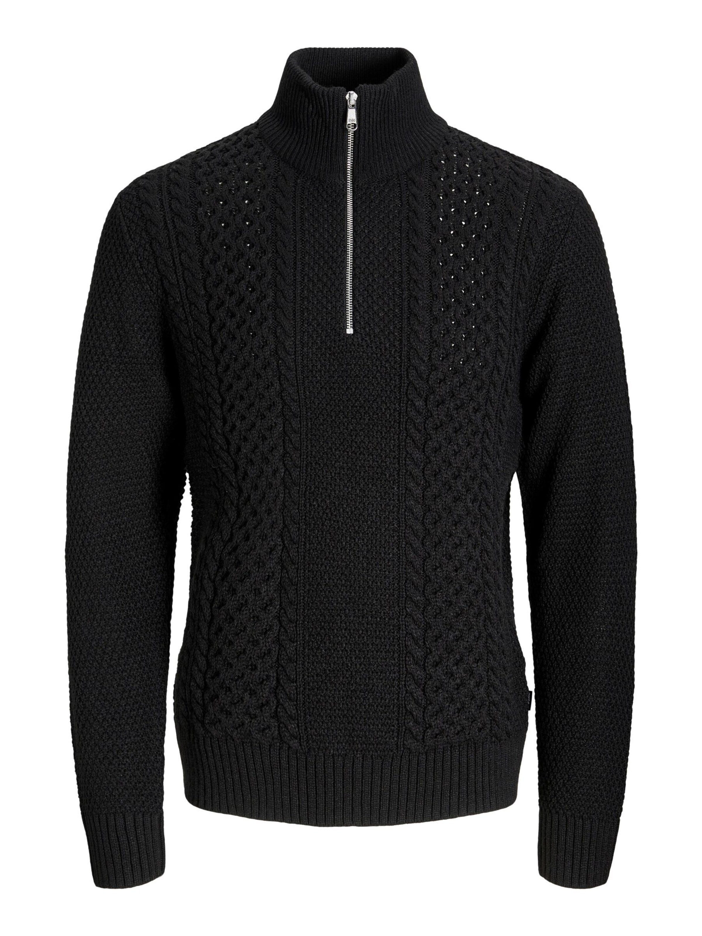 Pulover 'Paul' de la JACK & JONES pe negru: față