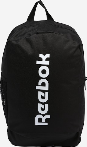 Sac à dos de sport Reebok en noir : devant