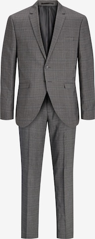 Coupe slim Costume JACK & JONES en gris : devant