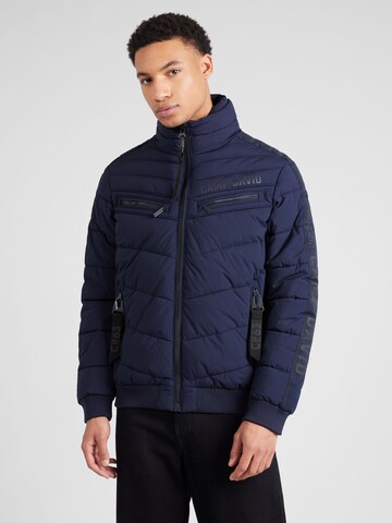 Veste d’hiver CAMP DAVID en bleu : devant