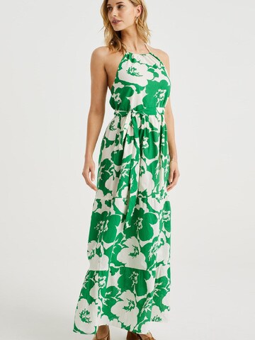 WE Fashion Kleit, värv roheline: eest vaates