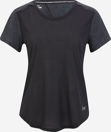 UNDER ARMOUR Performance shirt 'Streaker' in Black: front