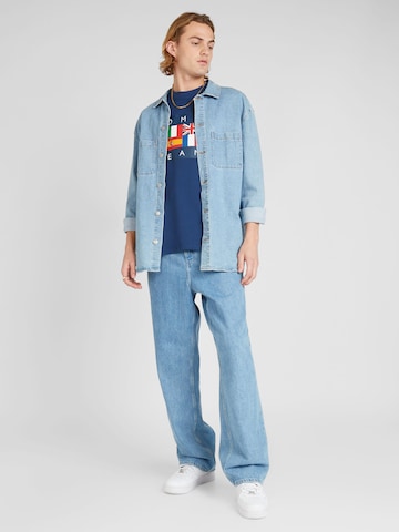 Tommy Jeans - Camisa 'ARCHIVE GAMES' em azul