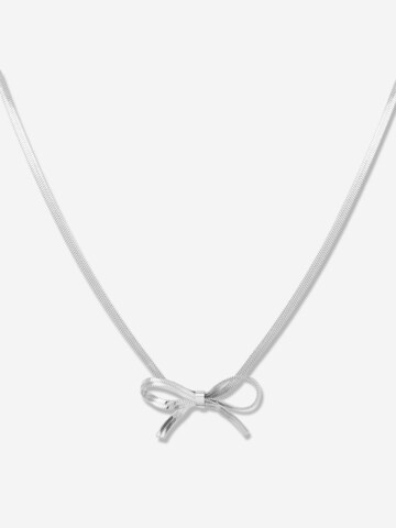 ØYRE Łańcuszek 'Bow Knot Snake Chain' w kolorze srebrny