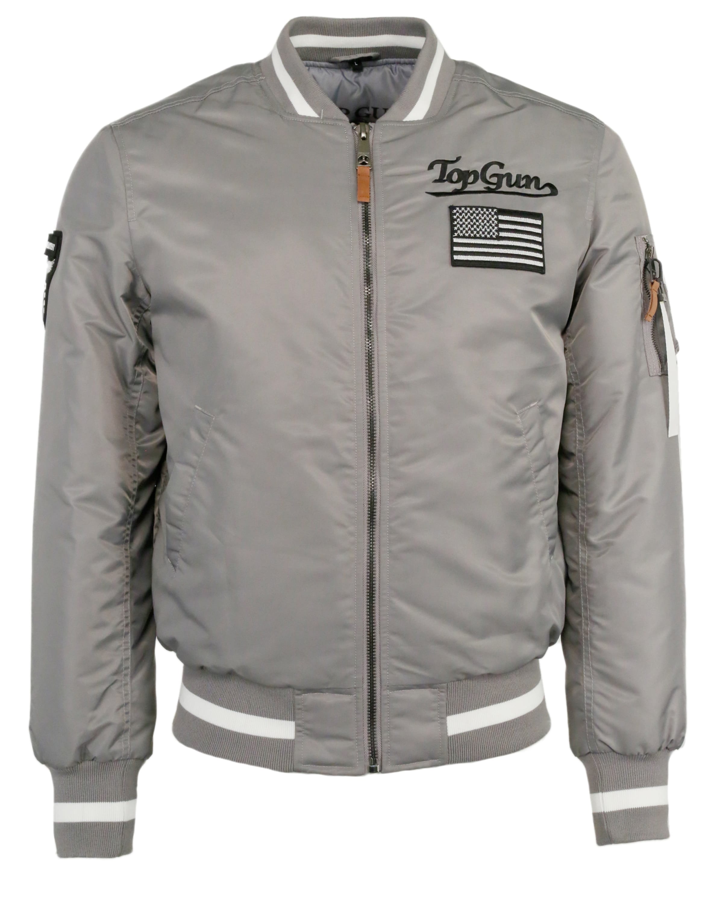 TOP GUN Jacke in Grau: Vorderseite
