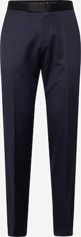 Regular Pantalon à plis 'H-Genius' BOSS Black en bleu : devant