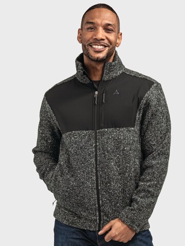 Schöffel Athletic fleece jacket 'Urban Fleece Jk Style Canterbury MNS' in Grey: front