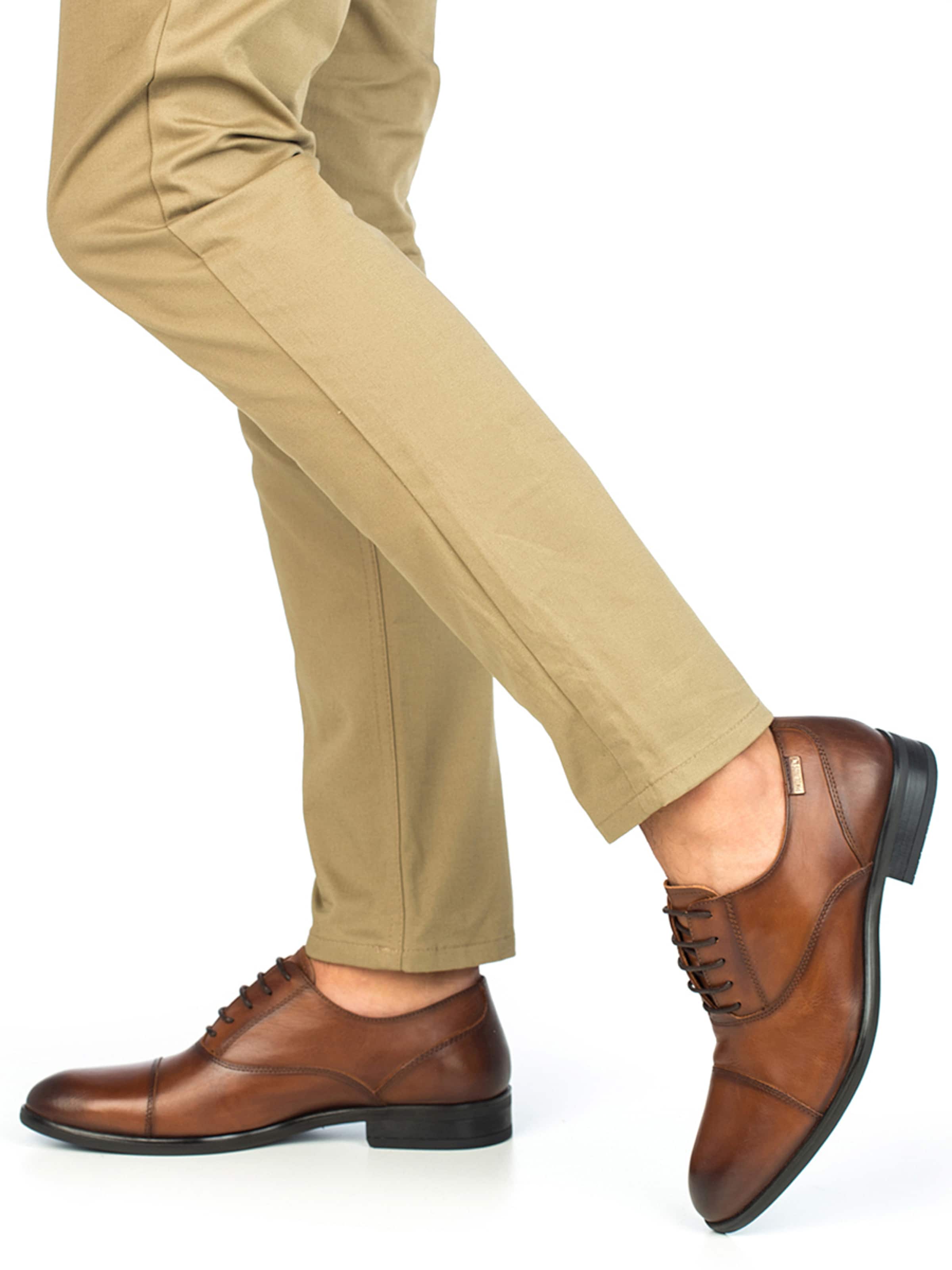 PIKOLINOSCipele na vezanje 'Bristol' - smeđa boja: prednji dio